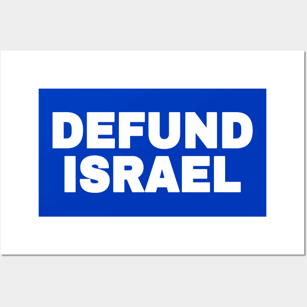 DEFUND ISRAEL - White - Vertical - Double-sided Wall Art by SubversiveWare